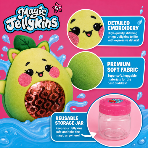 Magic Stuffys™ - Surprise Water-Reveal Squishy Plush Characters