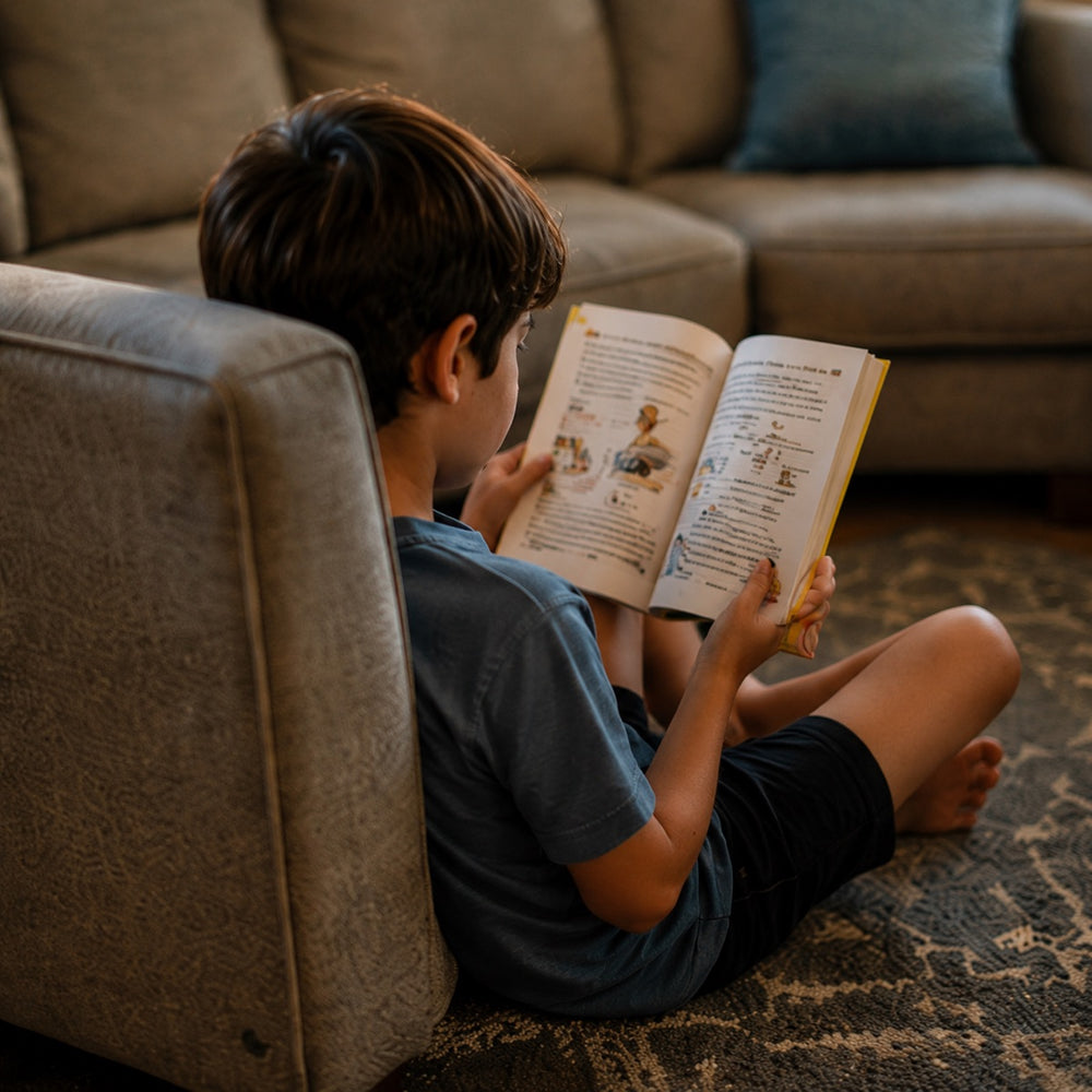 5. Comic format kids actually read — no lectures, no pushing, no nagging.